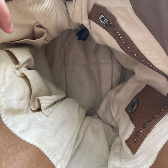 REVEL delancey belted two tone leather tote handbag purse shoulder bag $348 - Picture 10 of 10